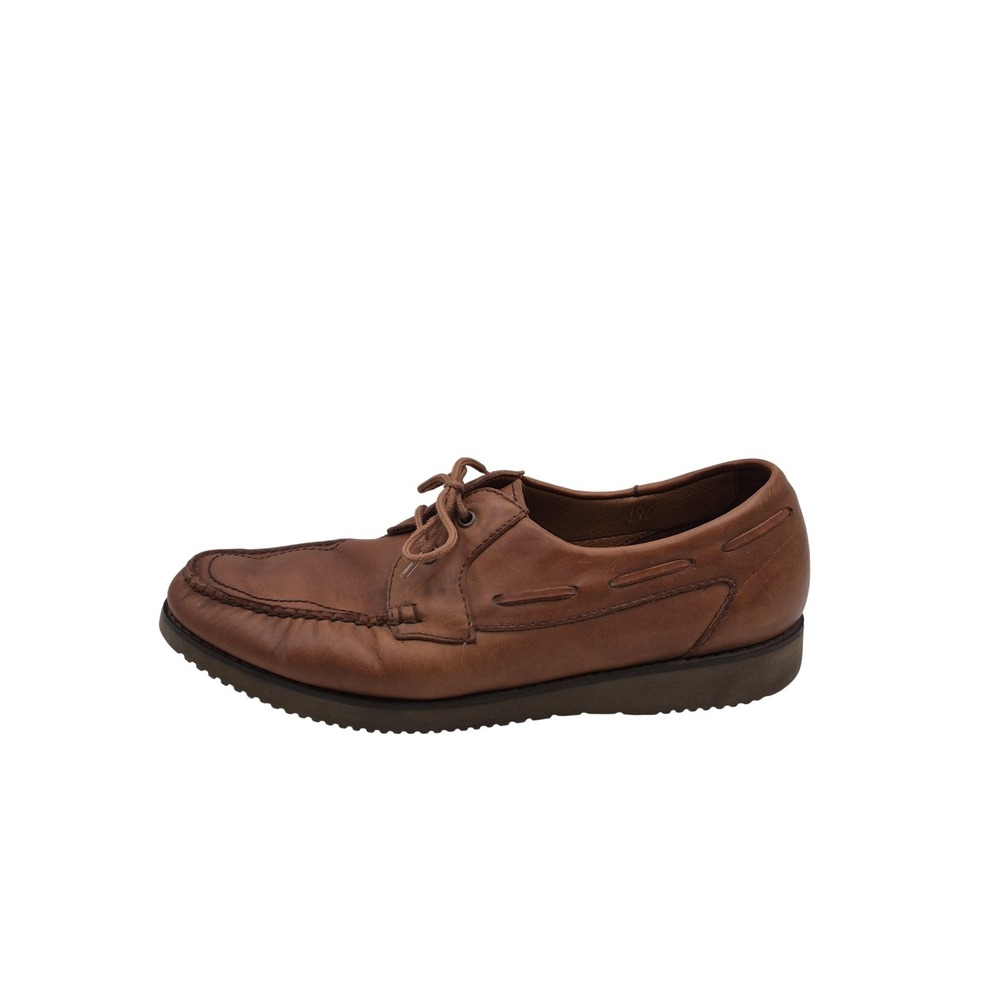 Florsheim Shoes Mens Size 10.5 Brown Leather Boat Moc Toe Comfort Casual 70724